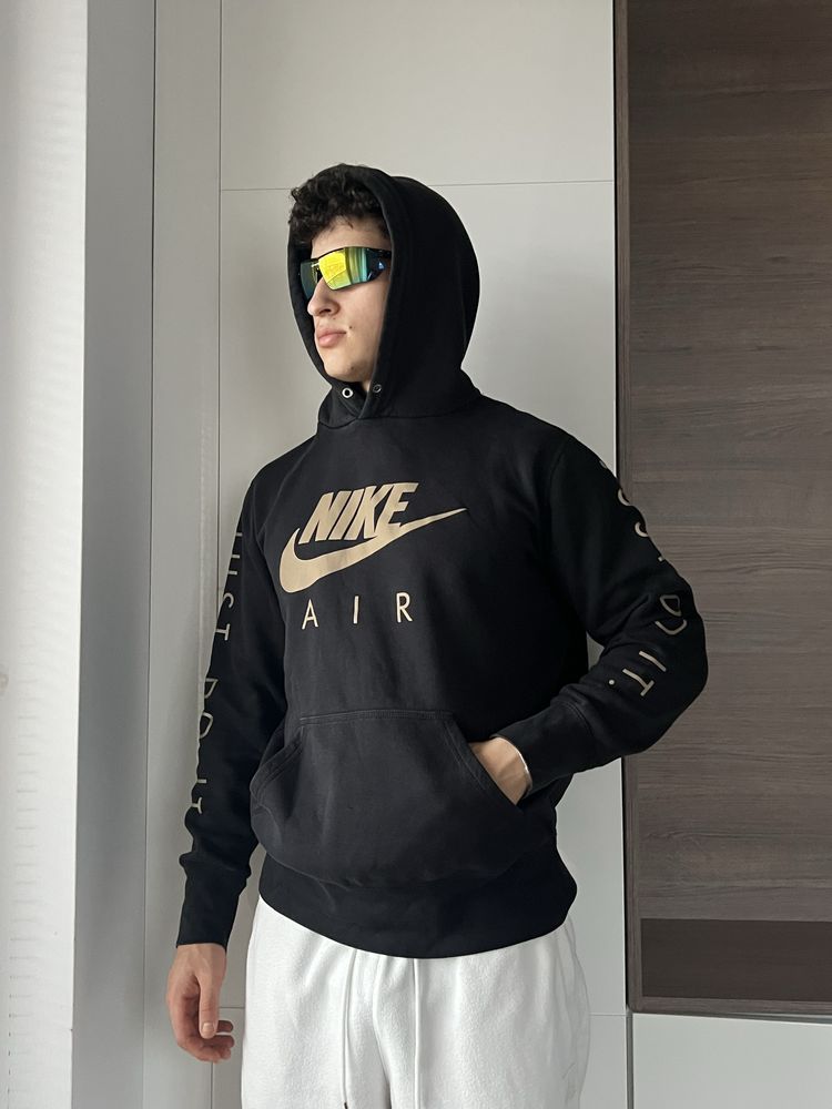 Bluza Z Kpaturem Nike Air Just Do It Reflection Gold Logo