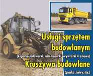 Usługi Koparko-Ładowarką koparką Roboty Ziemne Ziemia Ogrodowa