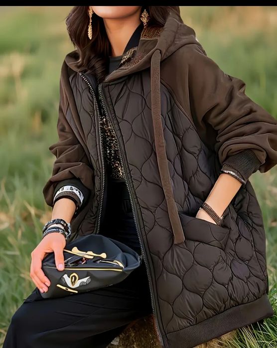 Жіноча куртка великий розмір бедра до 150