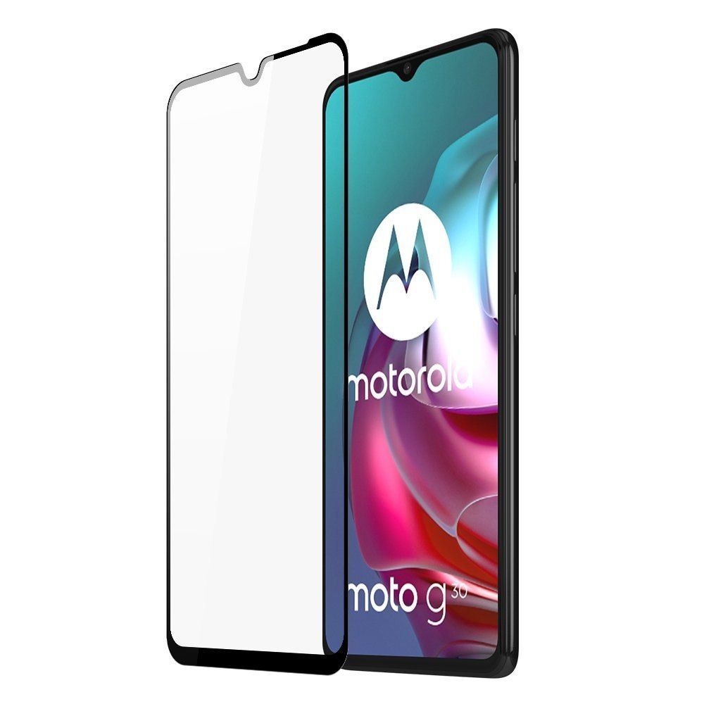 Szkło Hartowane 9D Cały Ekran Z Ramką Do Motorola Moto G30 / Moto G10