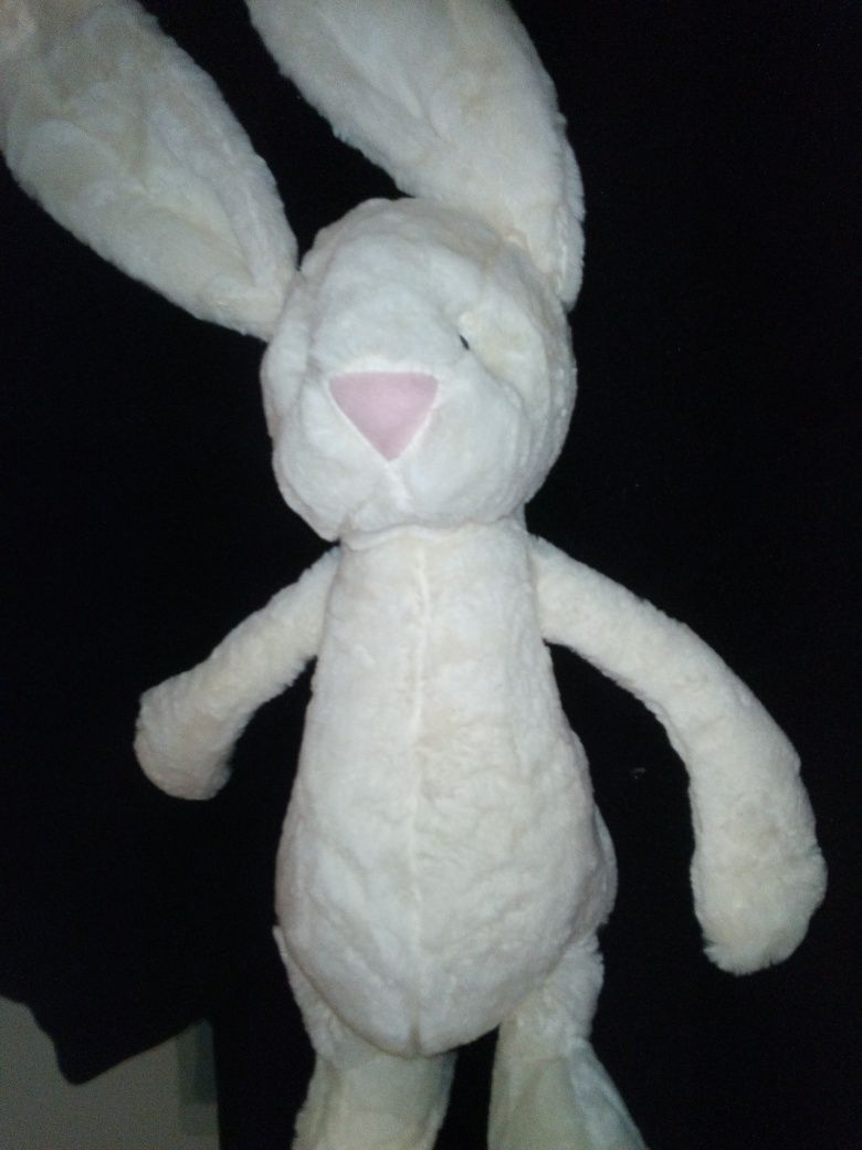 Duży królik maskotka wys z uszami  70 cm Nowy