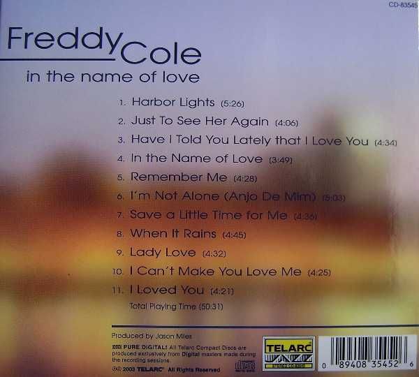 Freddy Cole – In The Name Of Love (TELARC)