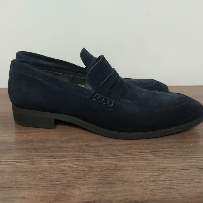 Чоловічі туфлі, лофери замшеві