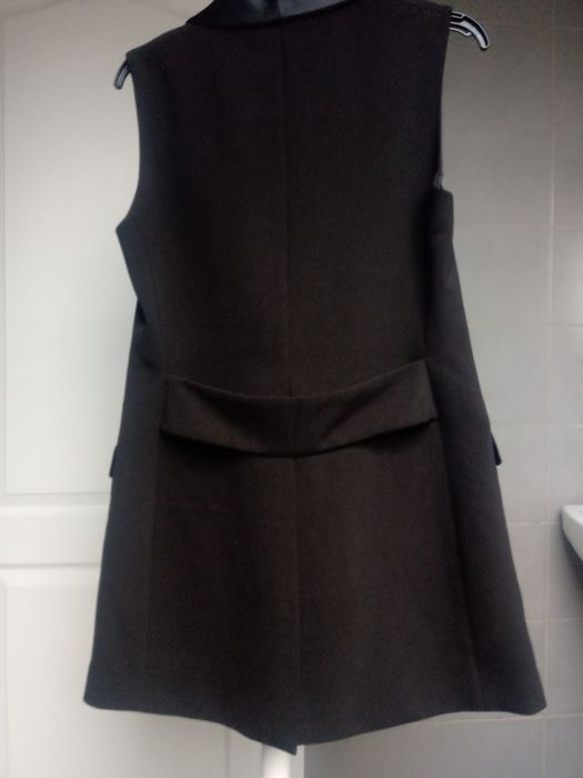 Czarna Kamizelka marynarkowa surdut frak