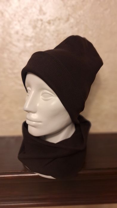 Ręcznie szyte komplety czapka + komin – 45 zł / komplet