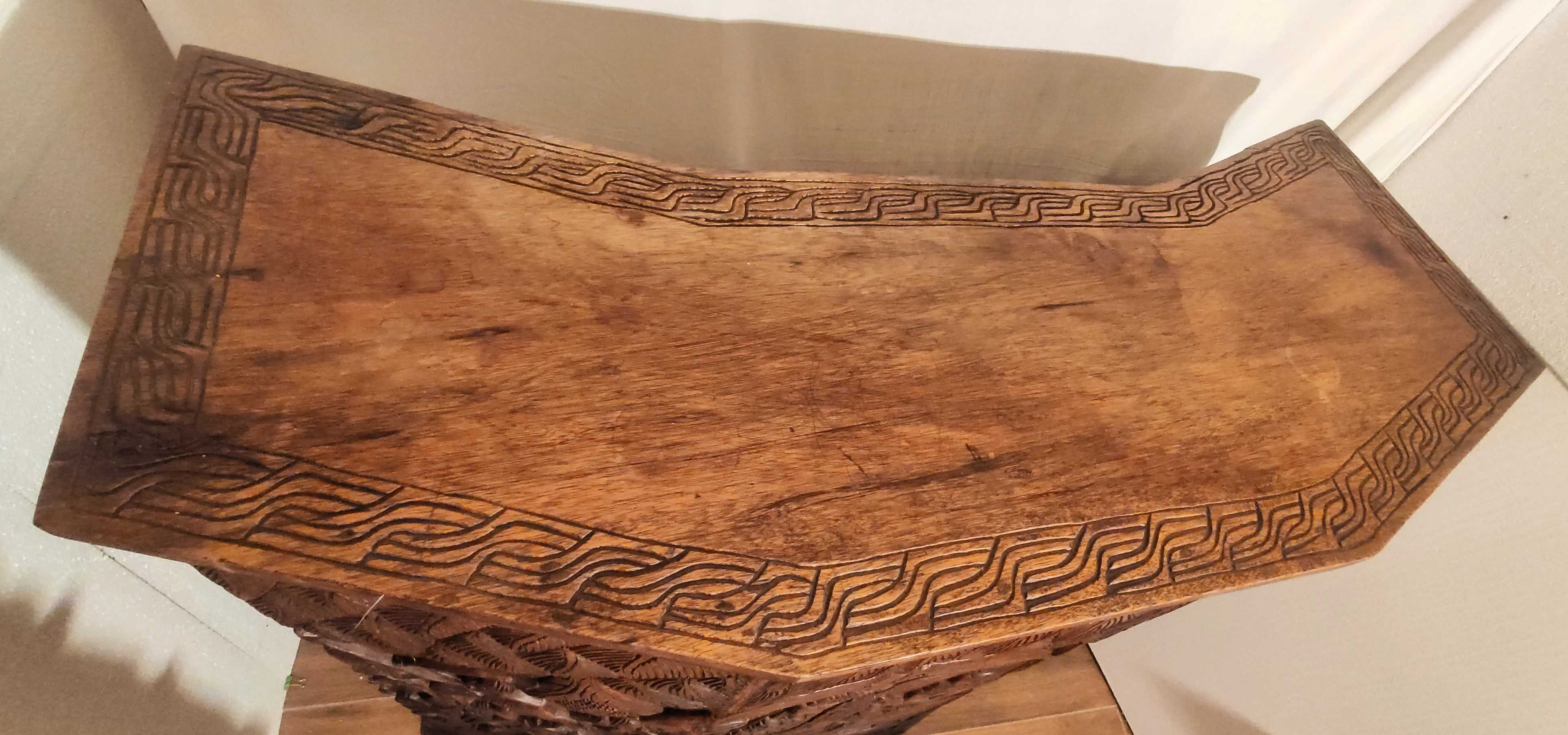 Bufet, barek- stylowy lada oryginalny Afryka z drewna egzotycznego.