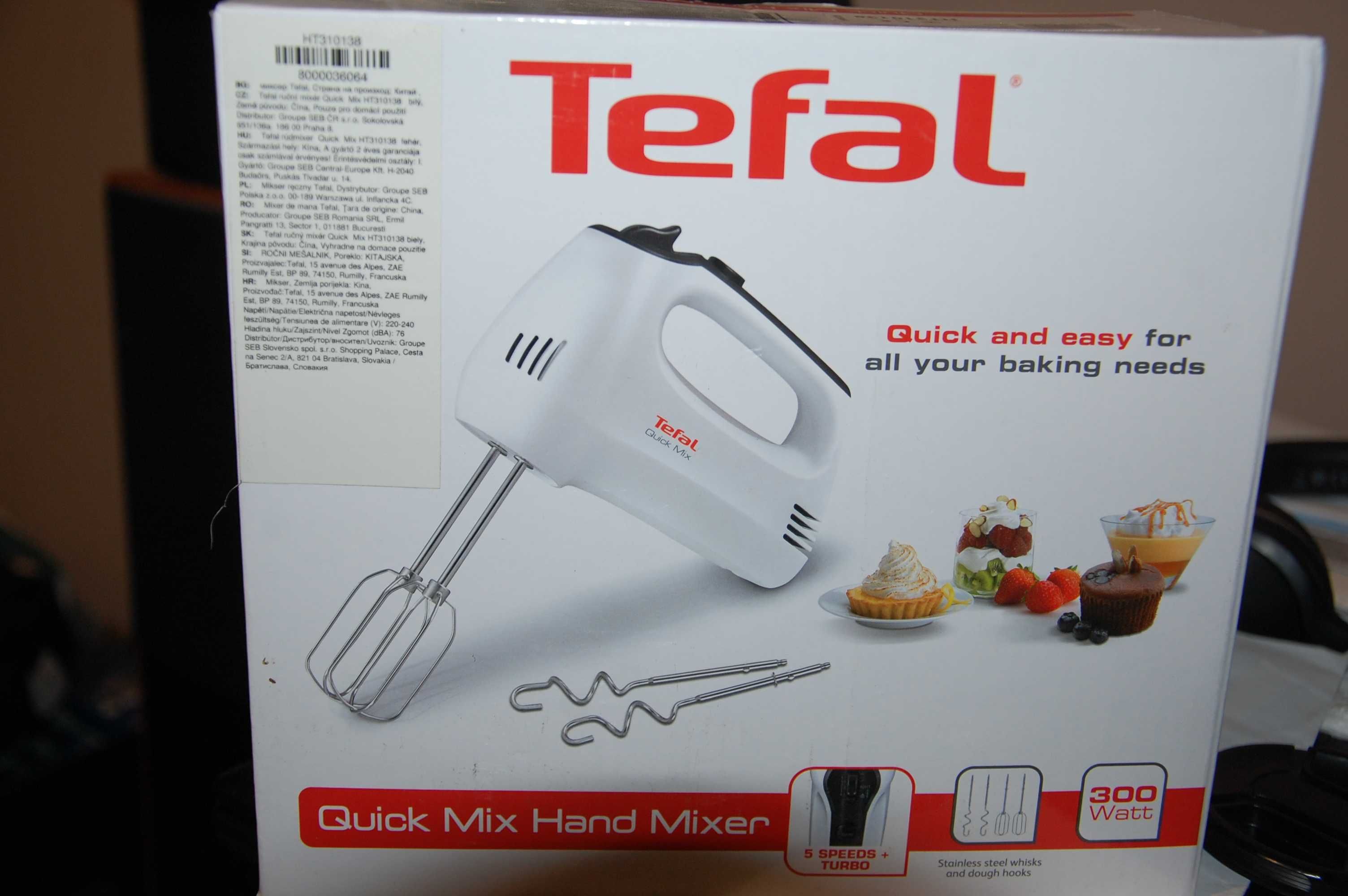 nowy reczny mikser TEFAL