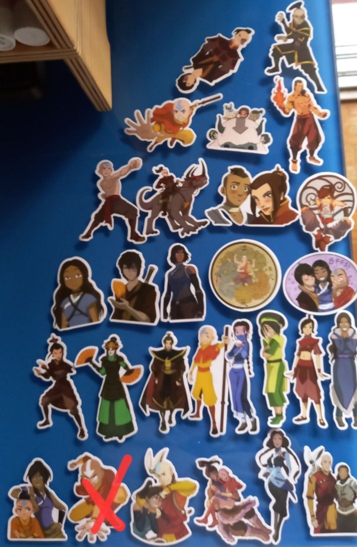 autocolantes The Last Airbender e Legend of Korra, stickers