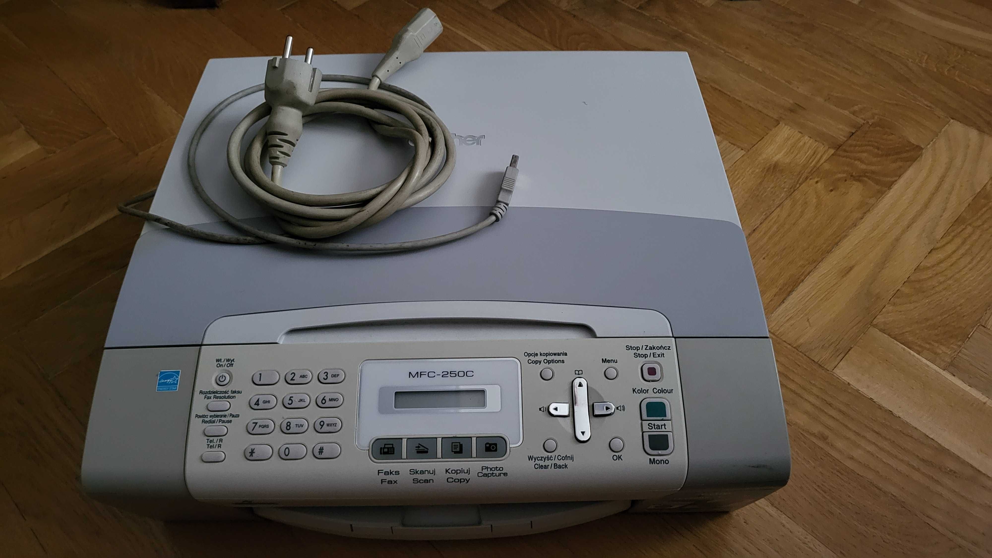 Brother MFC-250C - kolor - sprawna, ale sprzedaję jako uszkodzona