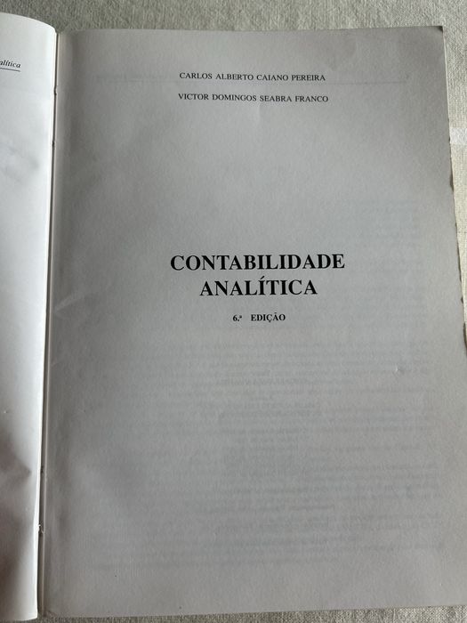 Livro Contabilidade Analítica