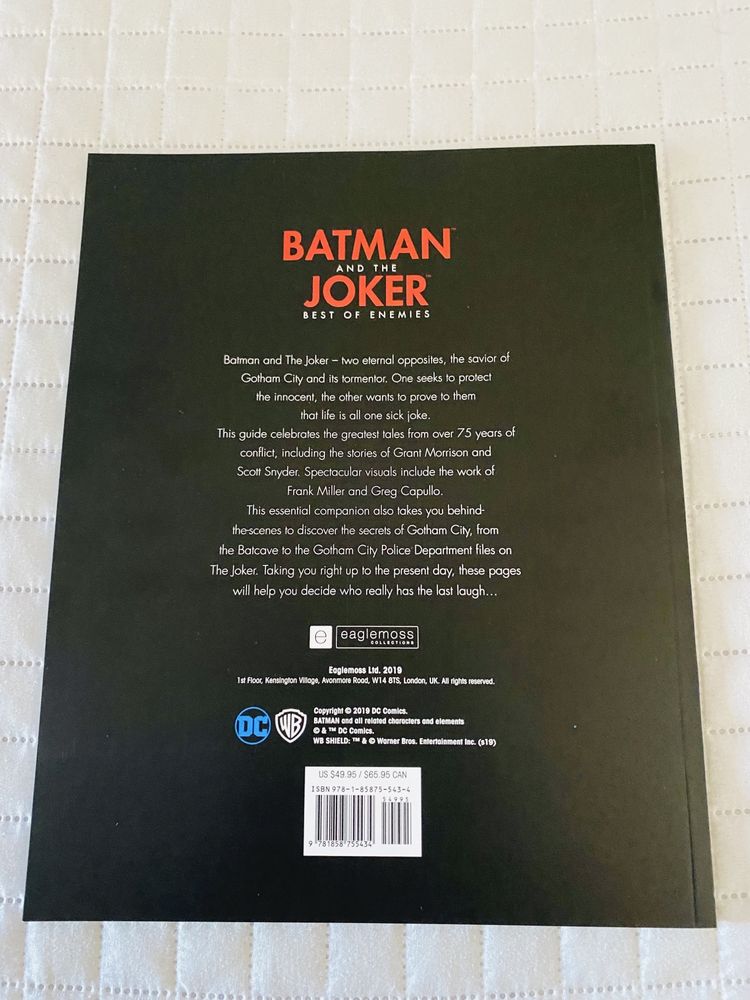 Livro “batman and the joker best of enemies” edicao especial