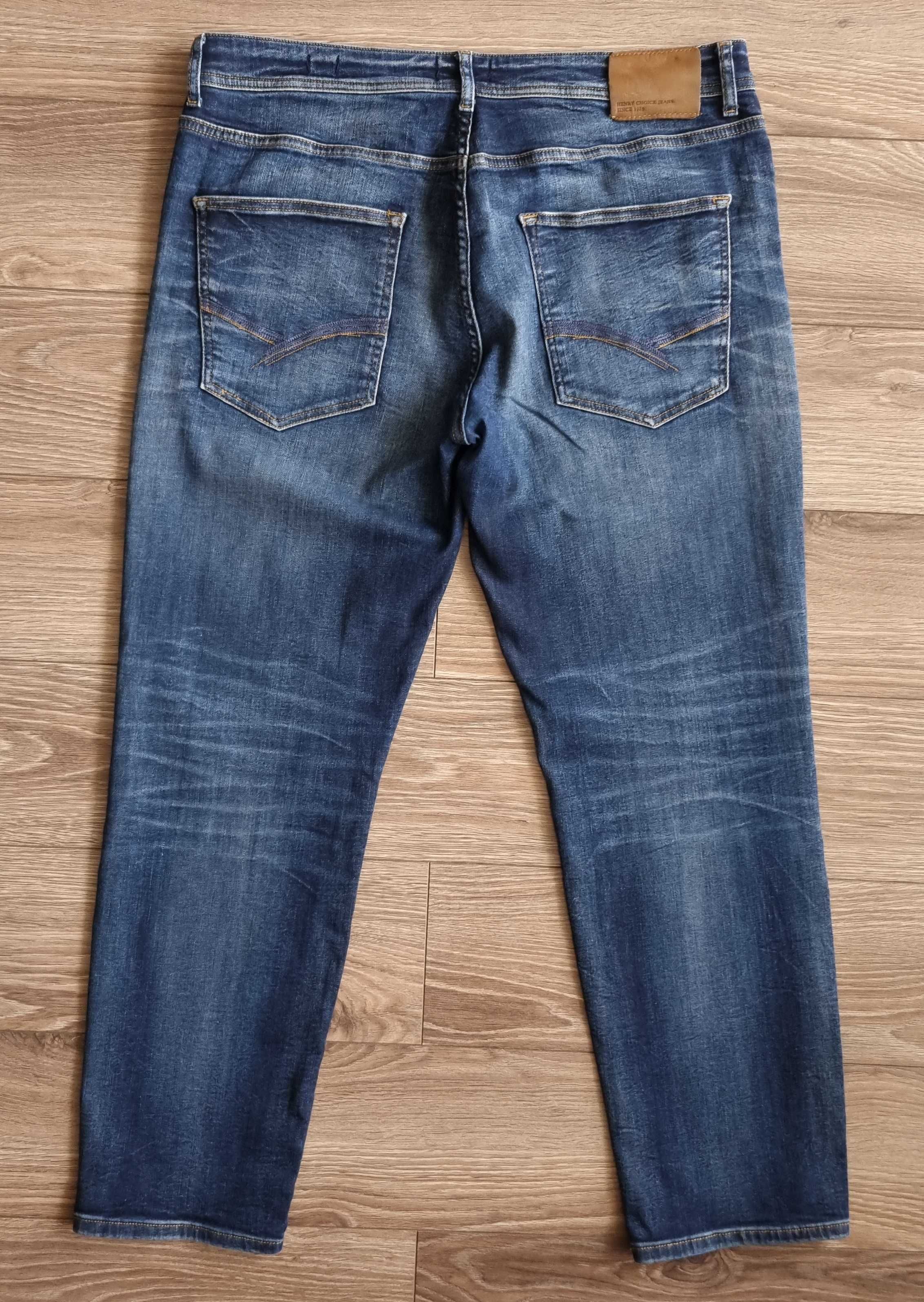 SPODNIE męskie JEANSY Henry Choice Regular RALPH HYPER STRETCH 36/30