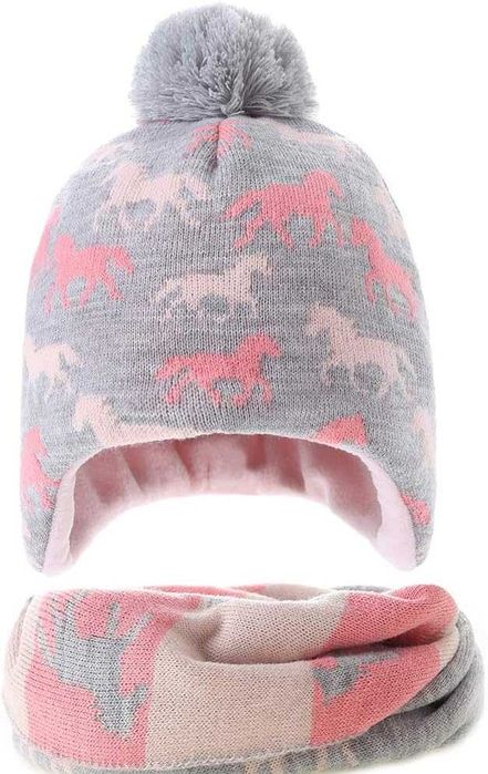 Czapka zimowa, ocieplana, z kominem 53CM AHAHA