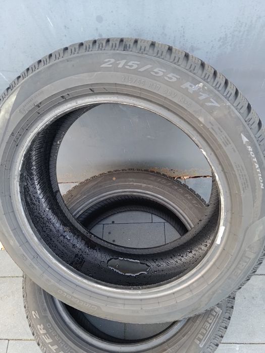 2x Pirelli cinturato winter 2, 215/55R17, 2022r, 7,5mm
