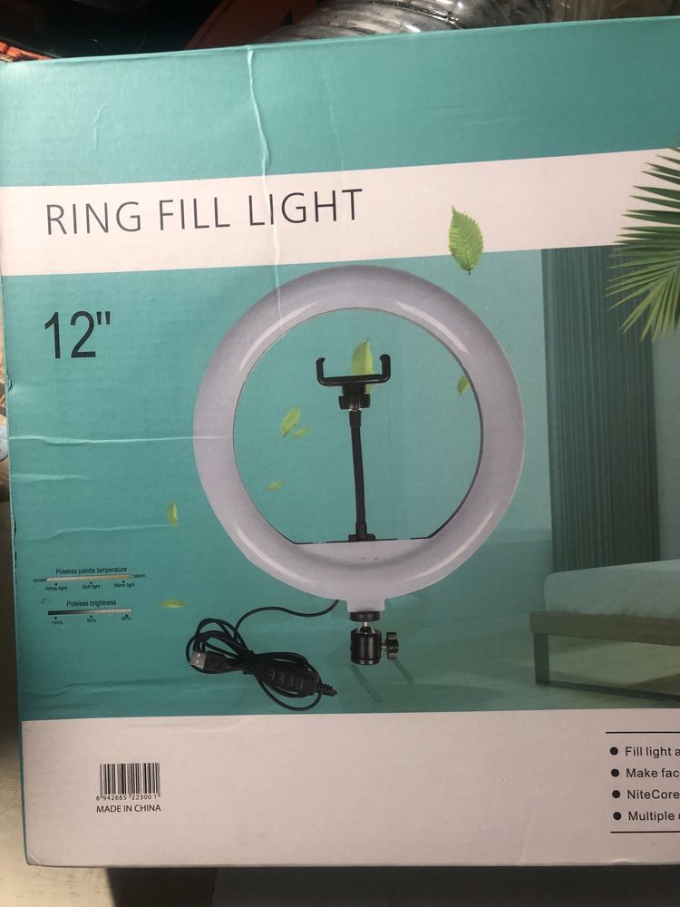 Лампа кольцевая 12’ (30см)