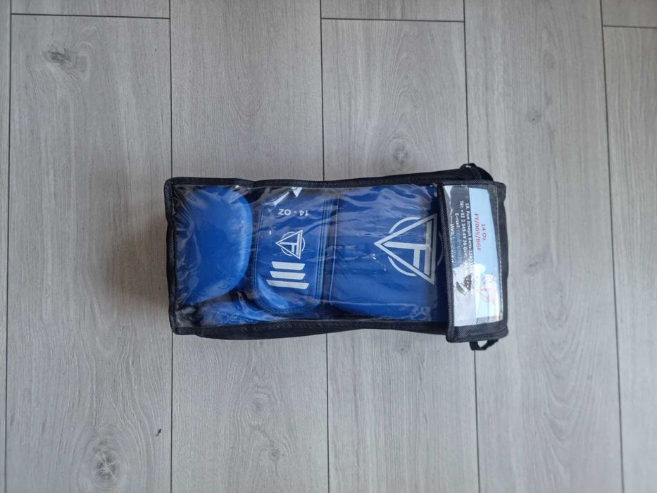 Rękawice Bokserskie 14Oz Niebieskie, Nieużywane