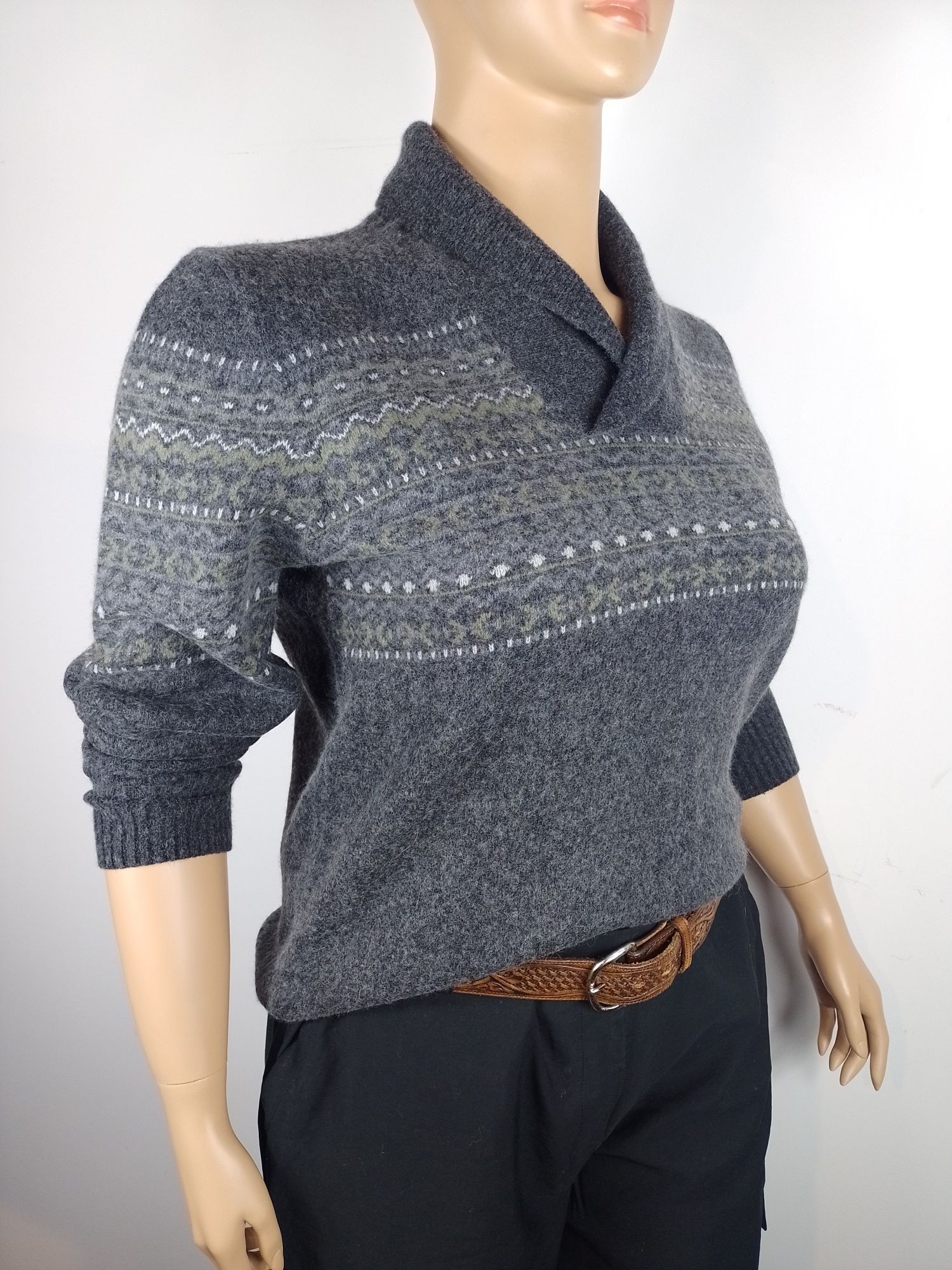 Sweter męski wełniany L