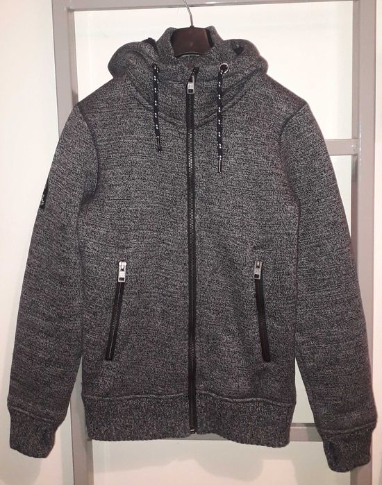 Superdry теплий зіп худі, светр, фліс, чоловічий Xs-S