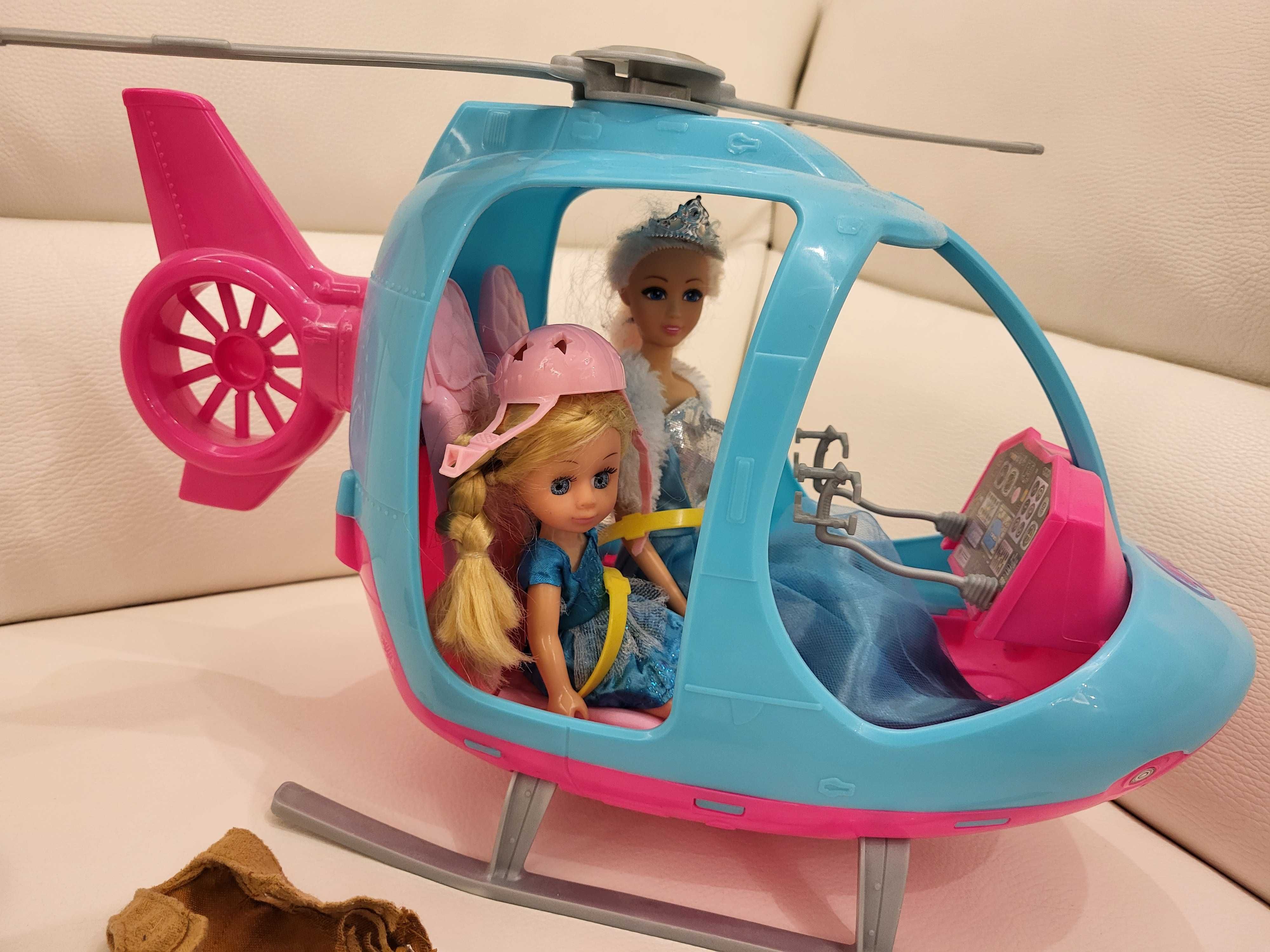 BARBIE - helikopter, lalki, mama z córką, ciuszki Barbie