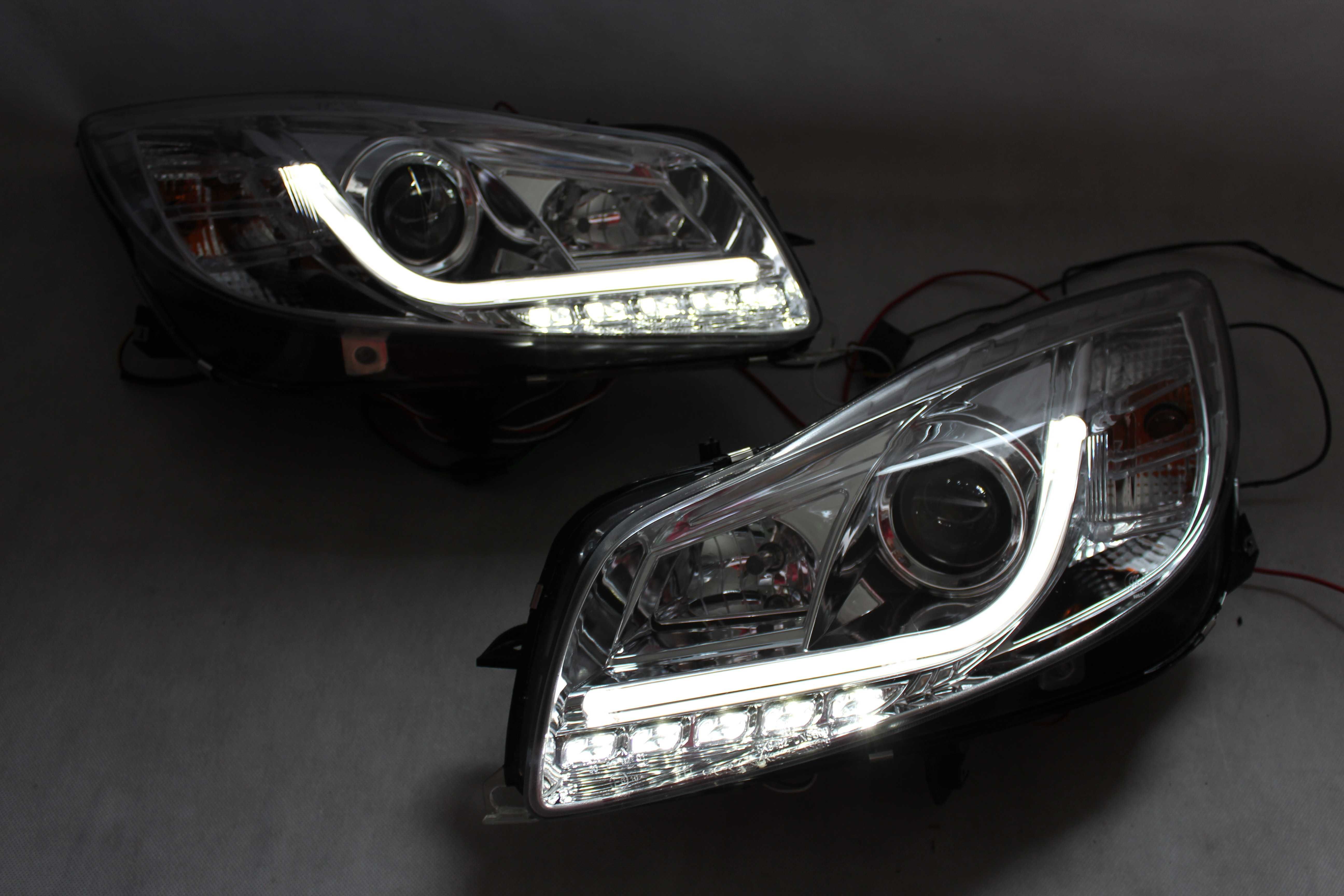 Lampy przednie przód OPEL INSIGNIA 08-12 LED BAR NEON Dzienne DRL NOWE