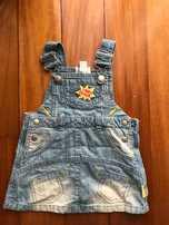 vestidos chicco tamanho 6 e 9 meses