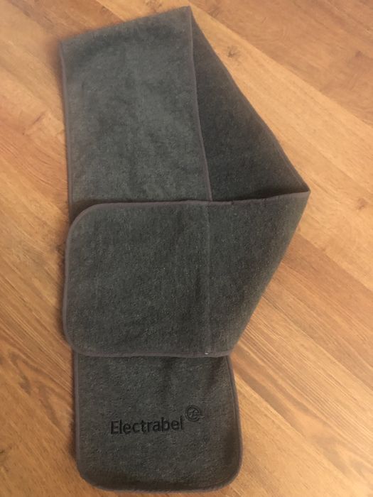 Szalik męski z kieszonką kieszenią na zamek 144 x20 polarowy ciepły