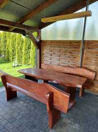 Meble ogrodowe stół + ławki
