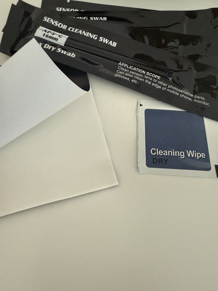 Kit de limpeza de lentes objectivas fotografia
