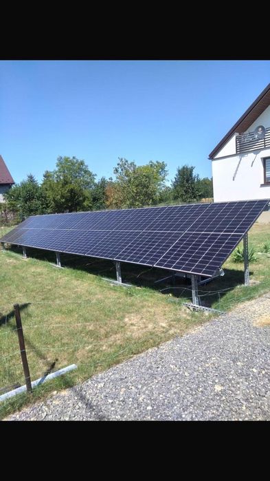 KONSTRUKCJA PV kompletna na grunt dwupodporowa fotowoltaika