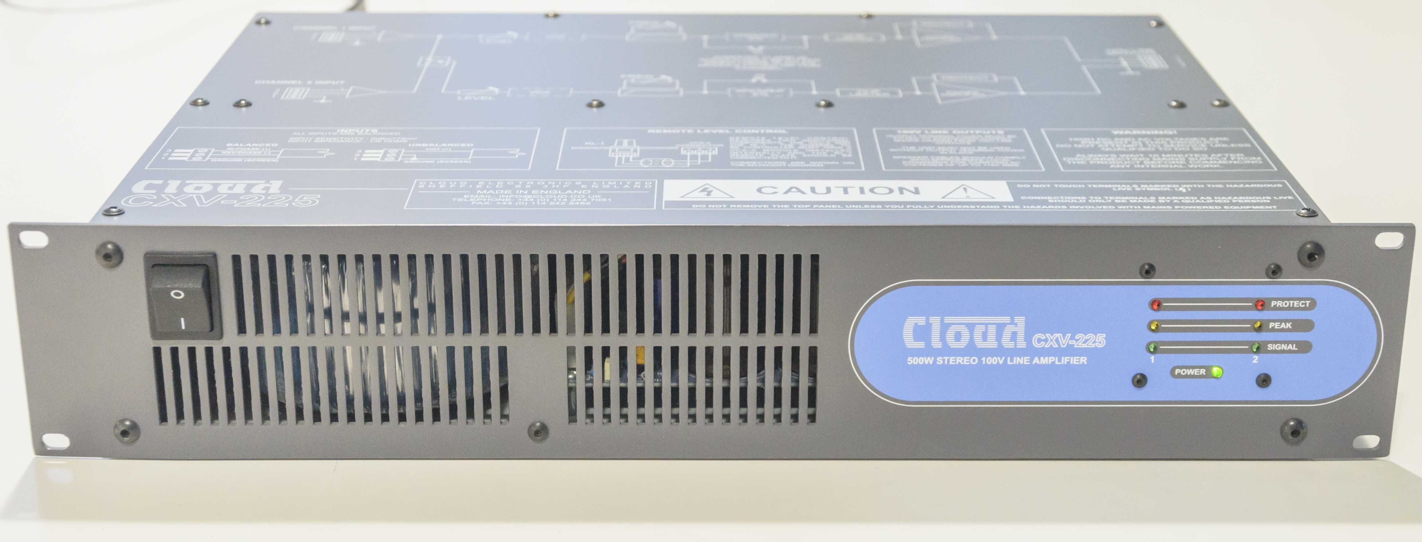 Wzmacniacz Cloud CXV-225 500W Stereo 100V Line Amplifier