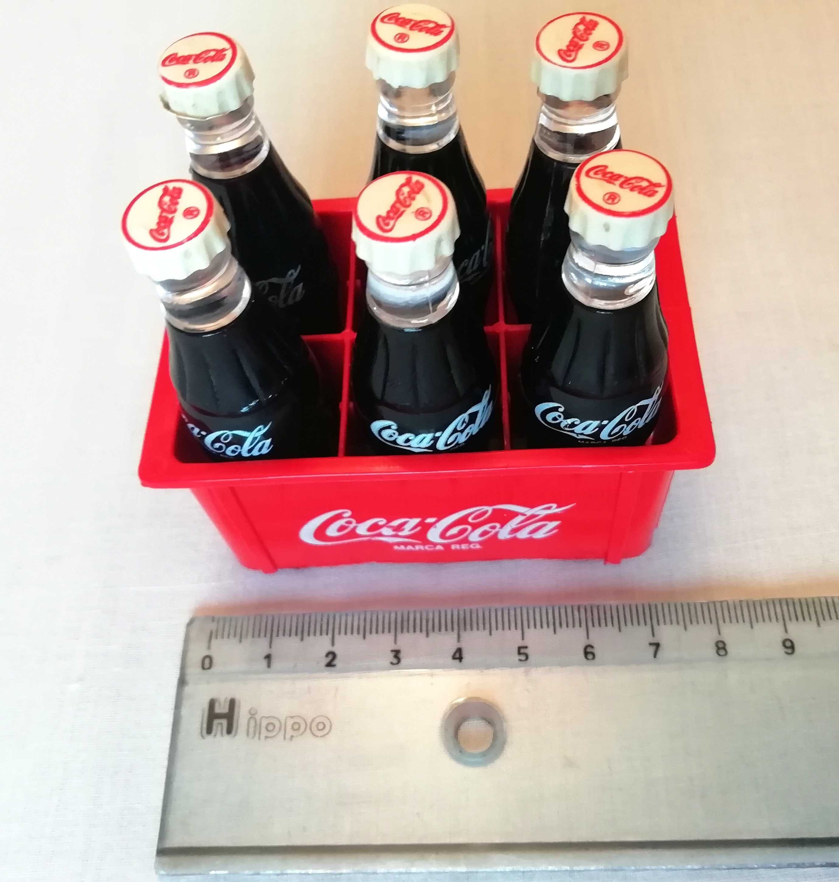 Carro louça Licínio- Portugal / Miniatura grade Coca-Cola com garrafas