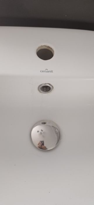 Umywalka nablatowa cersanit caspia 60x42 korek klik klak