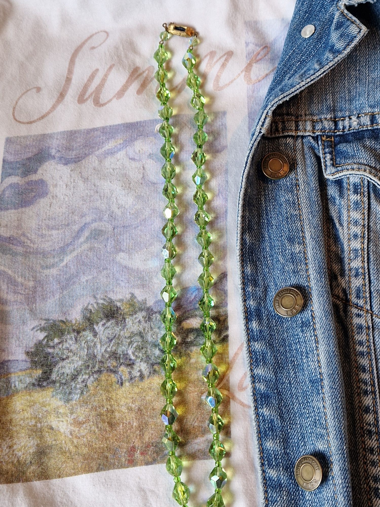 Naszyjnik Jablonex PRL vintage aurora
