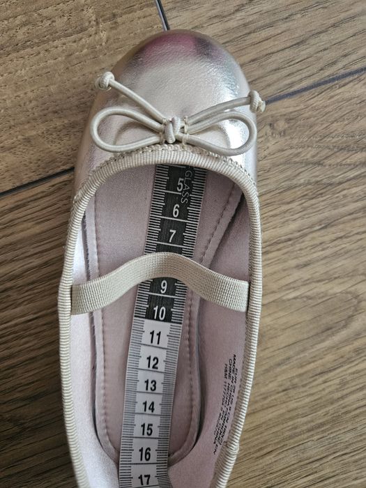 Baleriny, h&m złote rozmiar 26