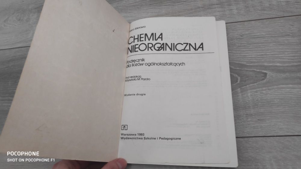 Chemia Nieorganiczna M. Pazdro praca zbiorowa