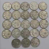 Lot of 23 South African 20 Cent coins between 1965 and 1990