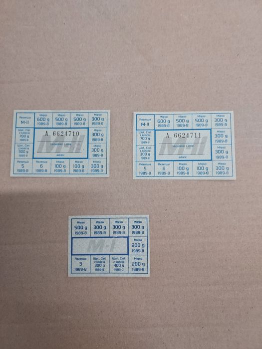 Kartki żywnościowe PRL