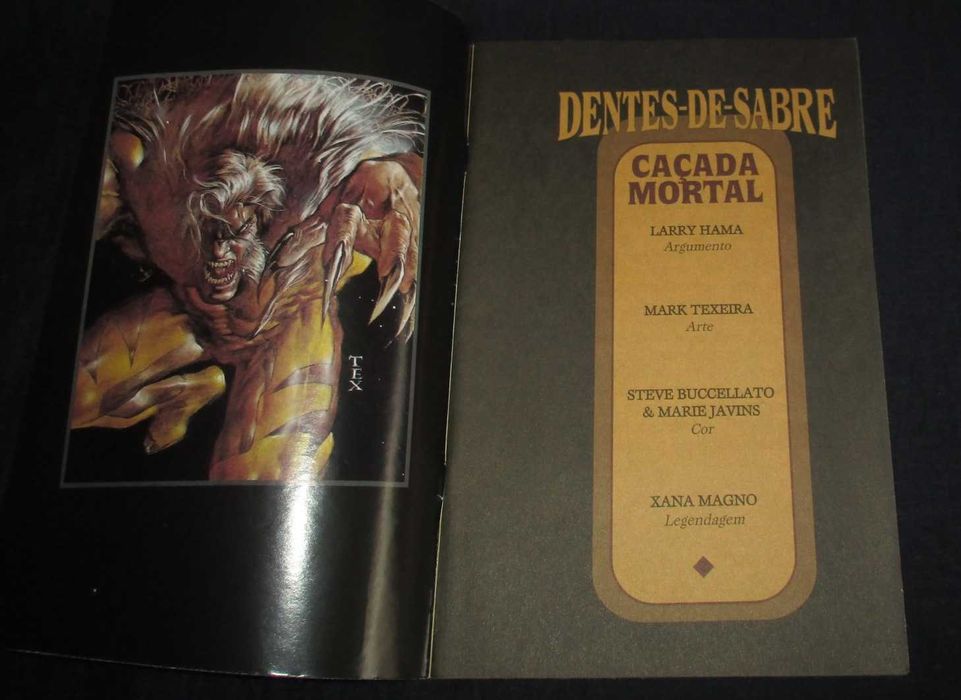 2 livros Dentes de Sabre Caçada Mortal mini série completa