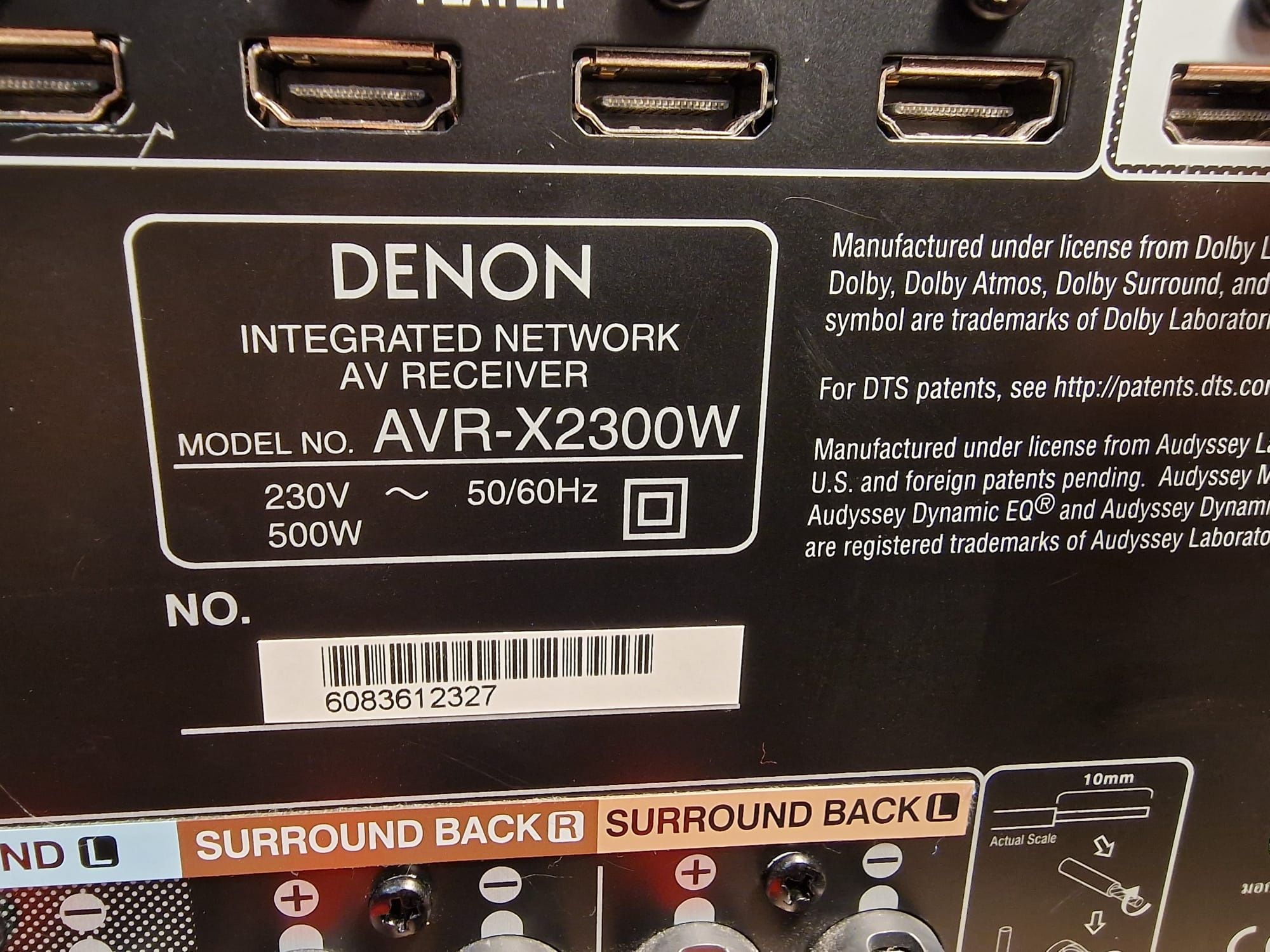 Amplituner kina domowego Denon AVR-X2300W Spotify WiFi bluetooth USB