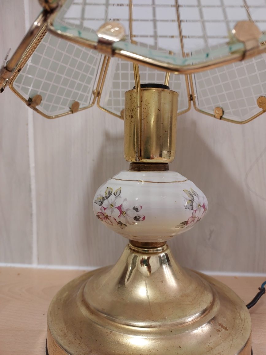 Nocna lampka lub na biurko PRL Vintage
Materiały: