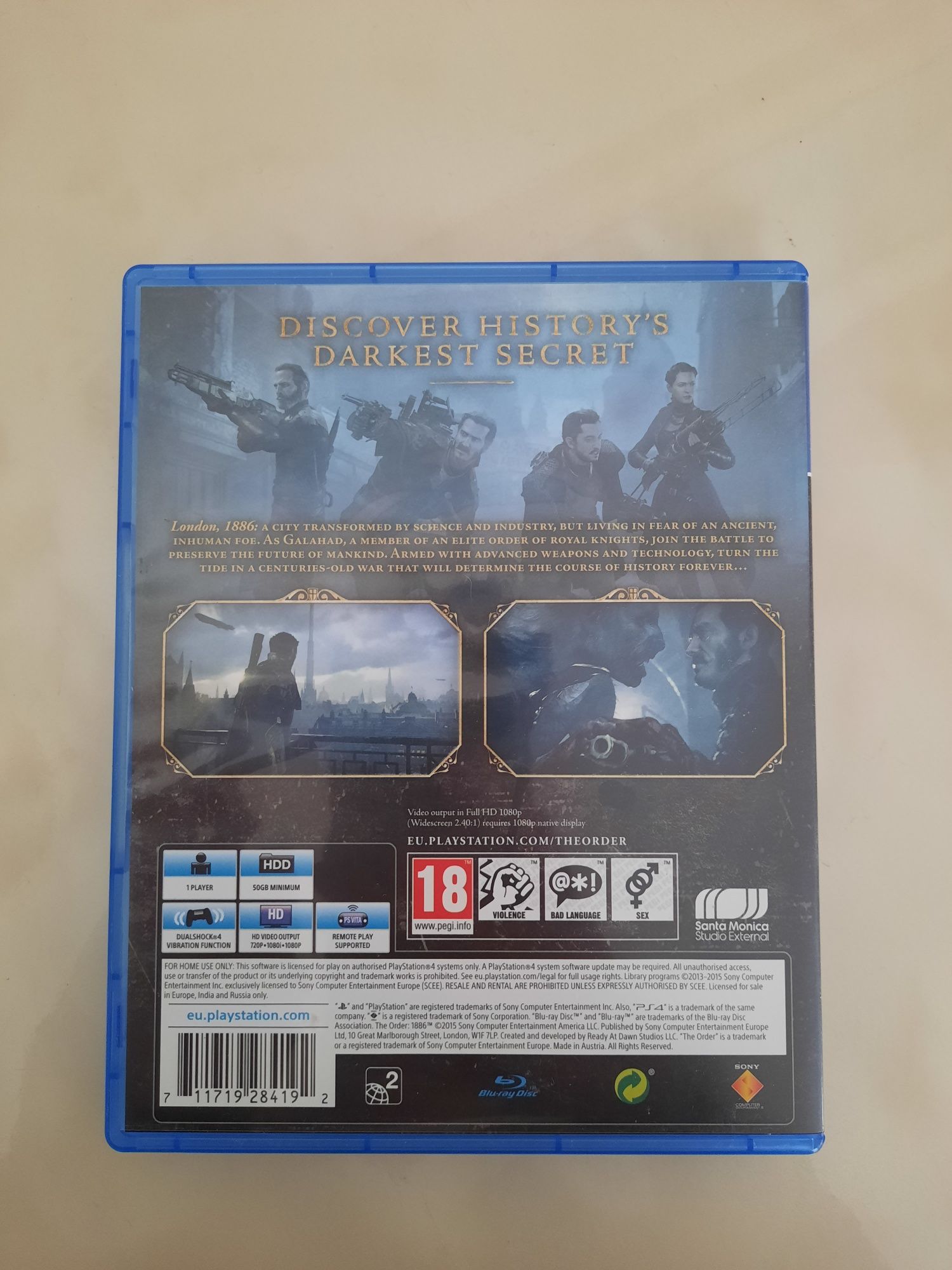 Jogo The Order: 1886 PS4