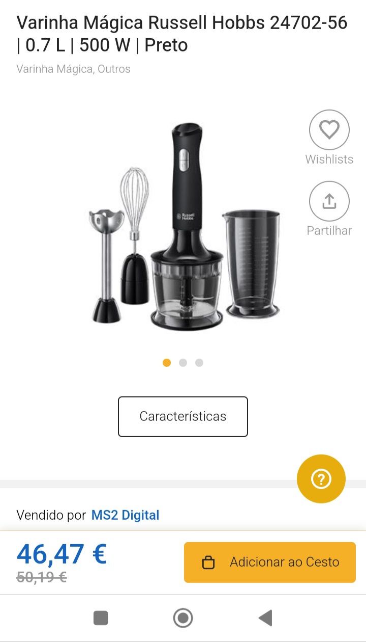 Varinha Mágica Russell hobbs