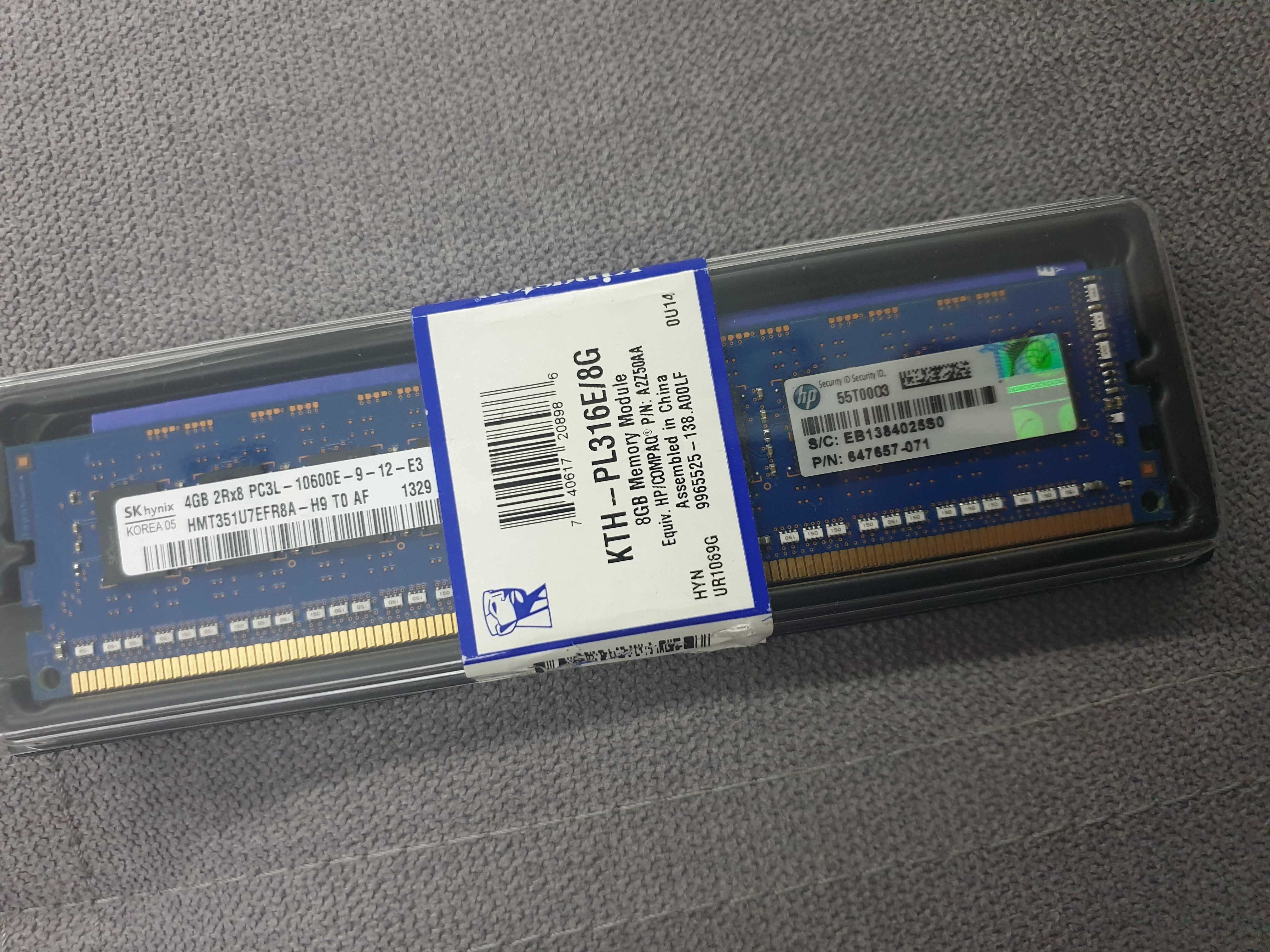 Pamięć ram 4gb 2Rx8, PC3L