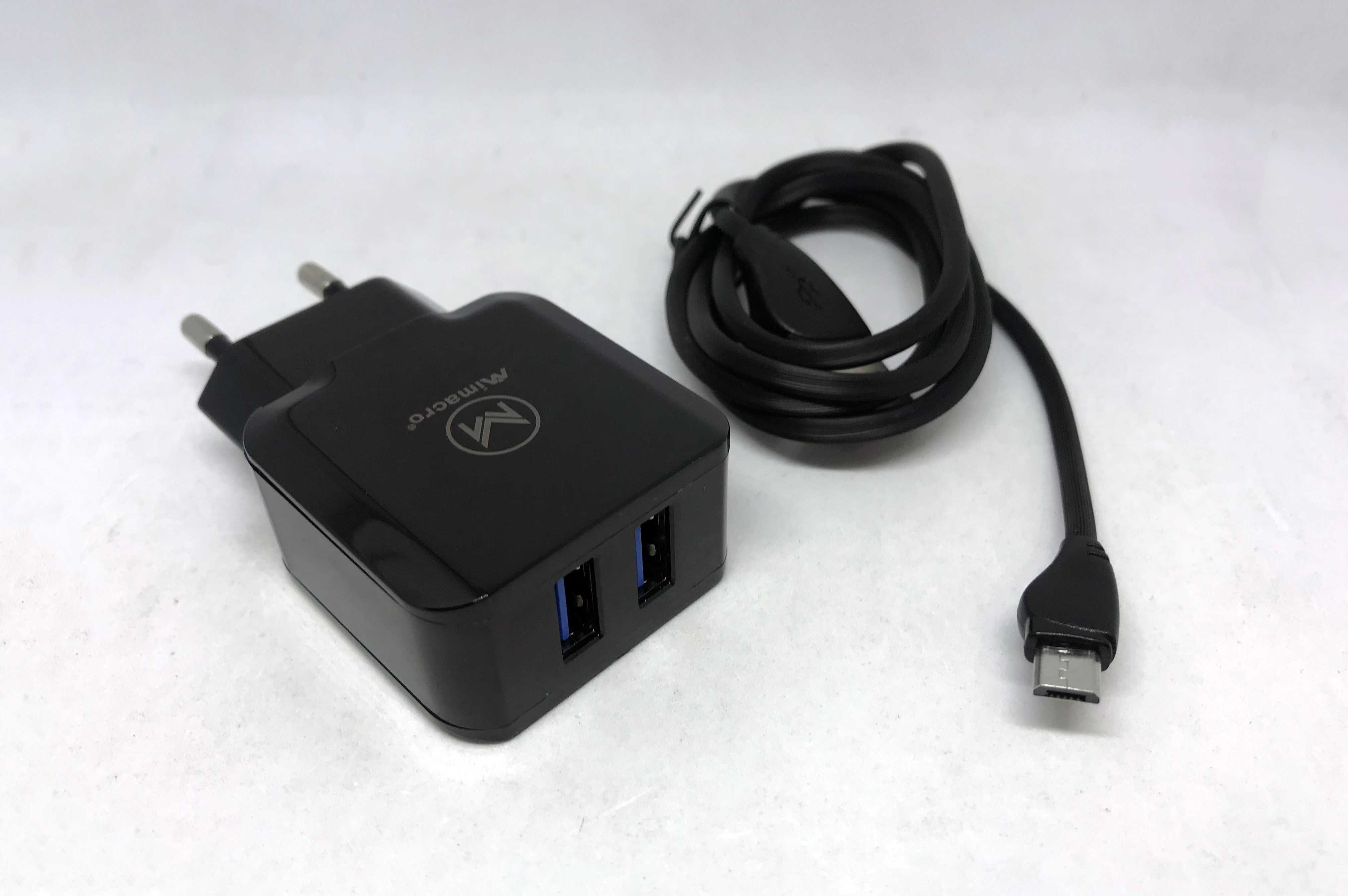 Carregador Fast Charging (3.1A) com 2 USB e cabo carregador Micro USB