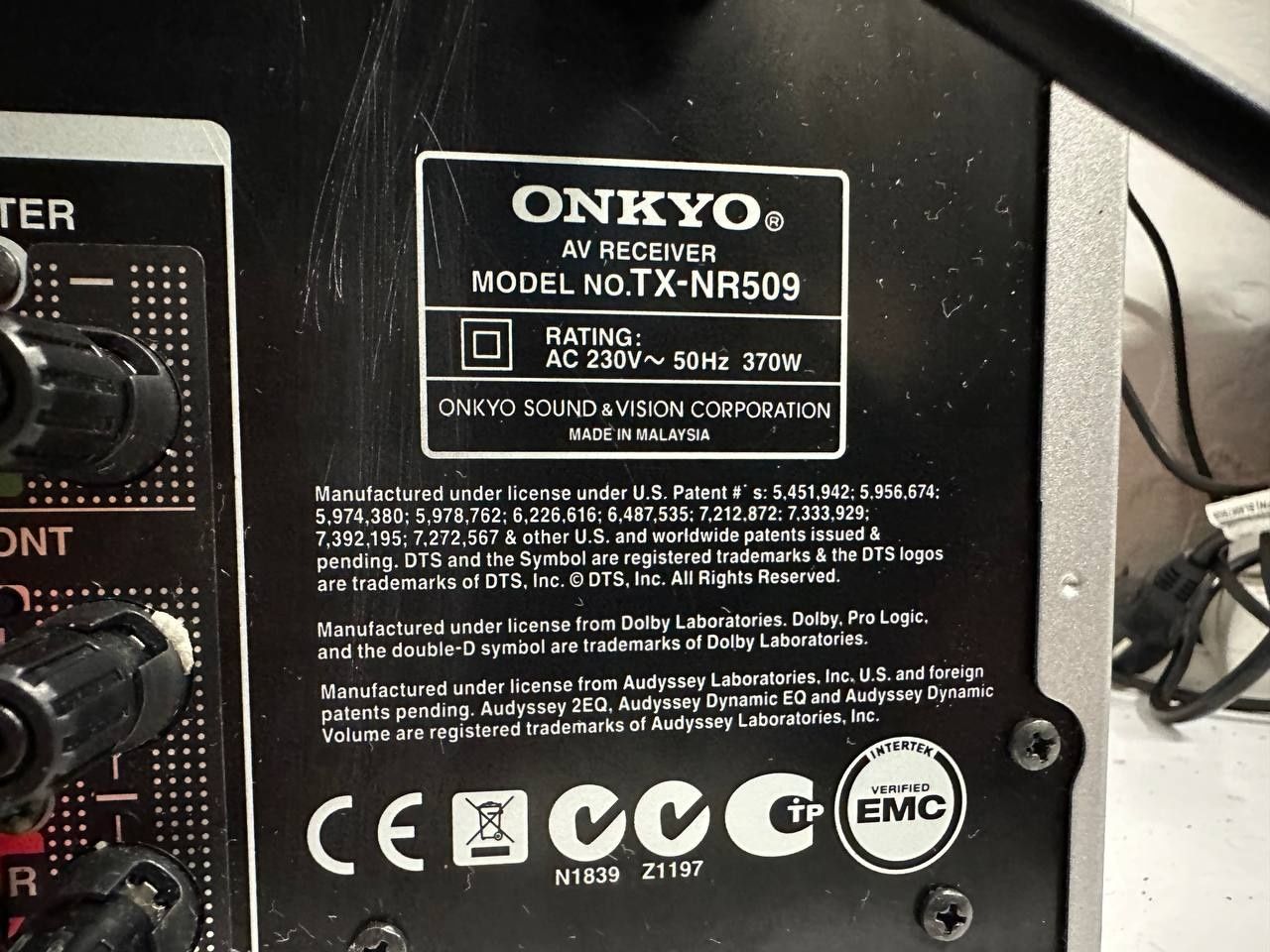 Avr Amplituner Onkyo TX NR 509, 130Wat, HDMI, USB,3D