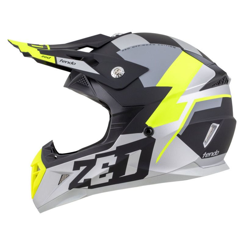 Kask Crossowy Motocyklowy Zed ECE06 GOGLE gratis interkom ready XS-XL