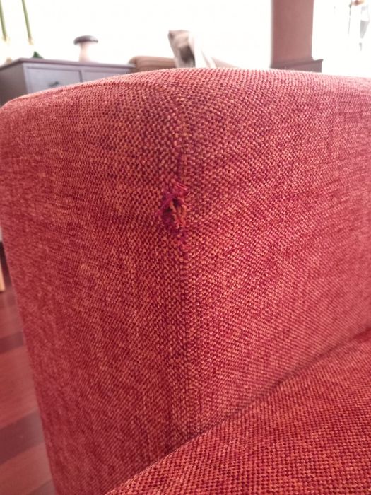 Sofá com chaise longue e dois assentos extensíveis