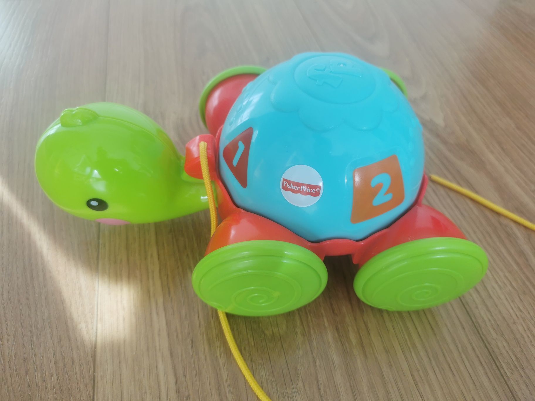 Jeżdzący Żółwik na sznureczku z Cyferkami - Fisher Price Y8652