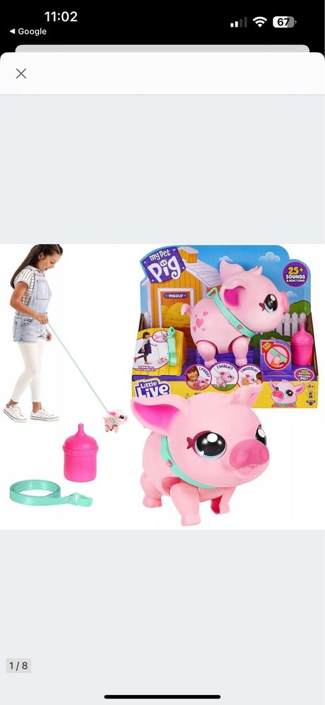 Little Live My Little Piggy Interaktywna Świnka