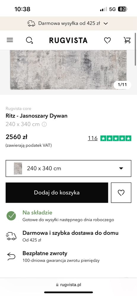 Dywan ritz RUGVISTA 240x340